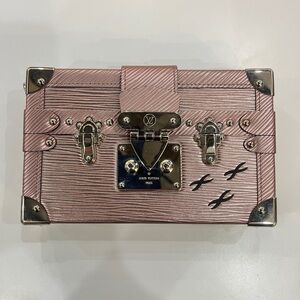 Louis Vuitton Epi Petite Malle Metallic Light Pink